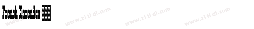French Clarendon字体转换